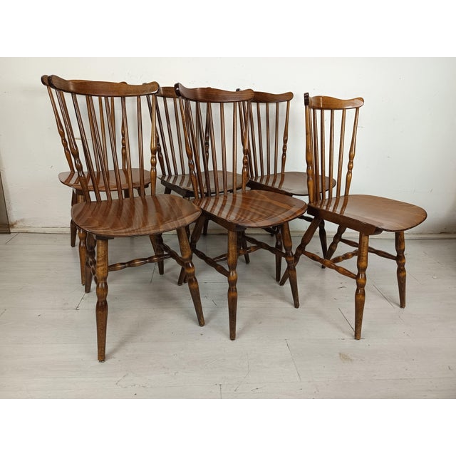 1970s Vintage Tacoma Chair from Baumann, 1970s, Set of 6 For Sale - Image 5 of 17