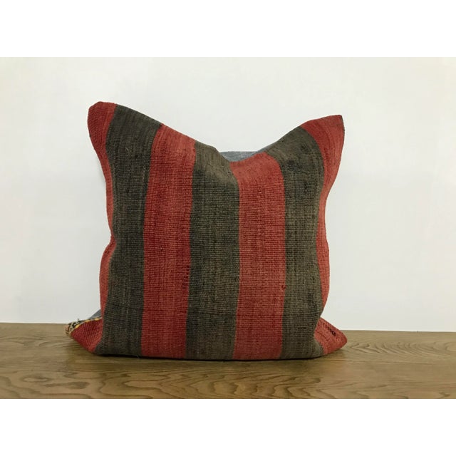 Vintage Bohemian Turkish Kilim Pillow Cover For Sale In Phoenix - Image 6 of 6