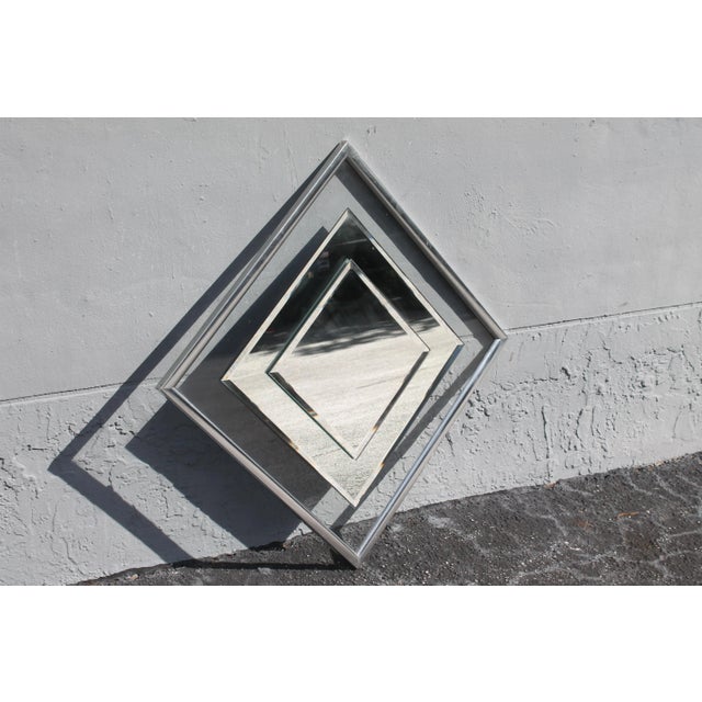 1960's Modern Wall Mirror For Sale - Image 10 of 12