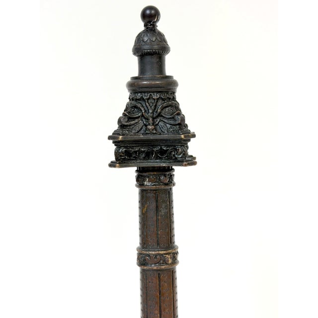 Ferdinand Barbedienne French Grand Tour Bronze Paschal Column, circa 1870 For Sale - Image 12 of 18