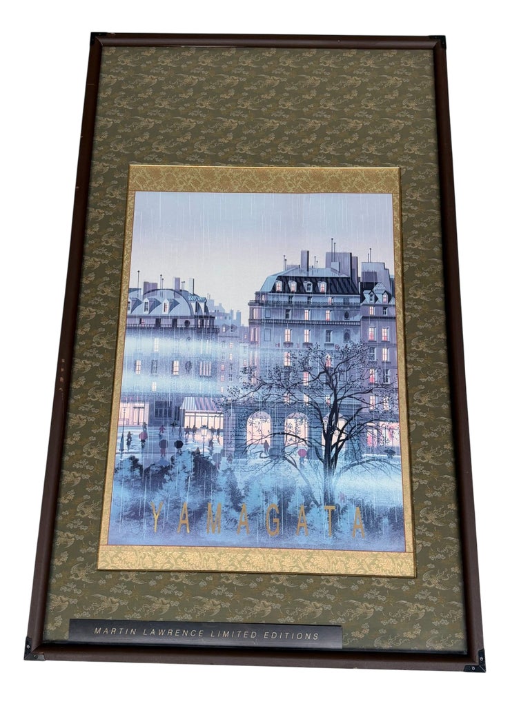 Hiro Yamagata, Rainy Paris, Print, 1980s, Framed | Chairish