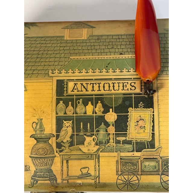 1960s Antique Palm Beach Box Bag W Lucite Handle For Sale - Image 5 of 8