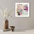 2020s Christiane Corcelle "Happy Hour" Mixed Media on BFK Paper, Framed Abstract Painting in Mauve, Pink and Teal, 2022 For Sale - Image 5 of 6