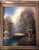 Vintage Signed Romantic Landscape Oil Painting in Ornate Gilt Frame For Sale - Image 11 of 11