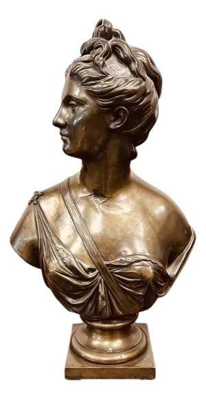 Jean Antoine Houdon, Bust of Diana the Hunter, 1800s, Bronze