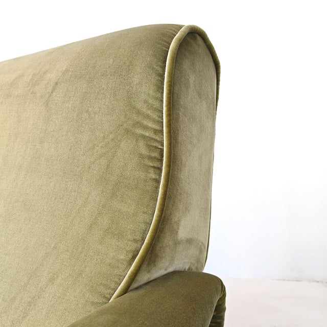 Lady Armchair in Green Velvet attributed to Marco Zanuso for Arflex, 1950s For Sale - Image 14 of 18