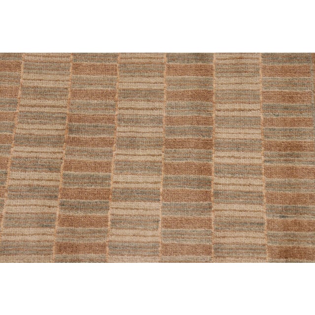 Boho Chic Gabbeh Brown/Beige Wool Rug - 10'0'' X 13'4'' For Sale In New York - Image 6 of 10