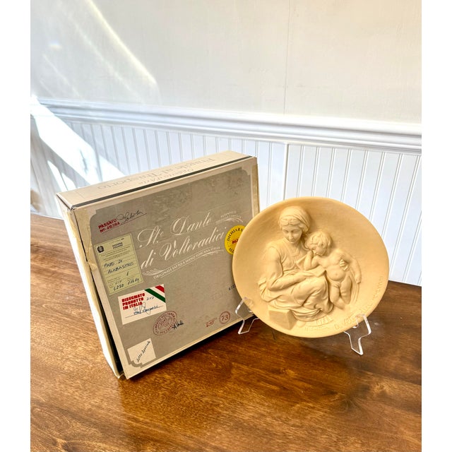 Late 20th Century Limited Edition #862 Madonna Saggia Relief Plate For Sale - Image 10 of 12