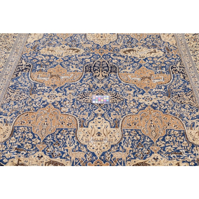 Extremely Fine Antique Persian Nain Rug 8'2'' X 11'6'' For Sale - Image 9 of 9