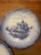 Listing is for a pair of blue and white plates with hand painted scenes that depict vessels on a waterfront and the other...