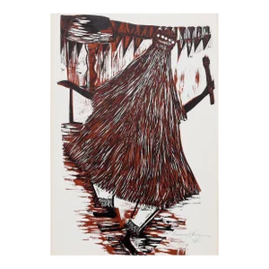 Dance from the Bahia Portfolio, Emanoel Araujo Linocut