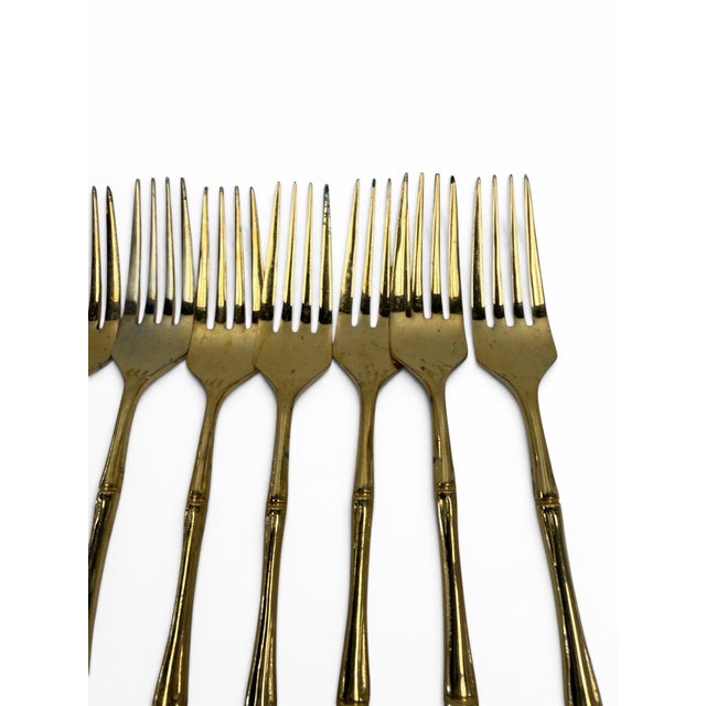 Vintage Mid-Century Faux Bamboo Flatware Service - Set of 86 For Sale - Image 9 of 9