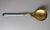 Art Deco Mid 20th Century David Andersen Oslo Norway Sterling Silver Gilt Blue Guilloche Enamel Large Serving Spoon, Post-1940 For Sale - Image 3 of 12
