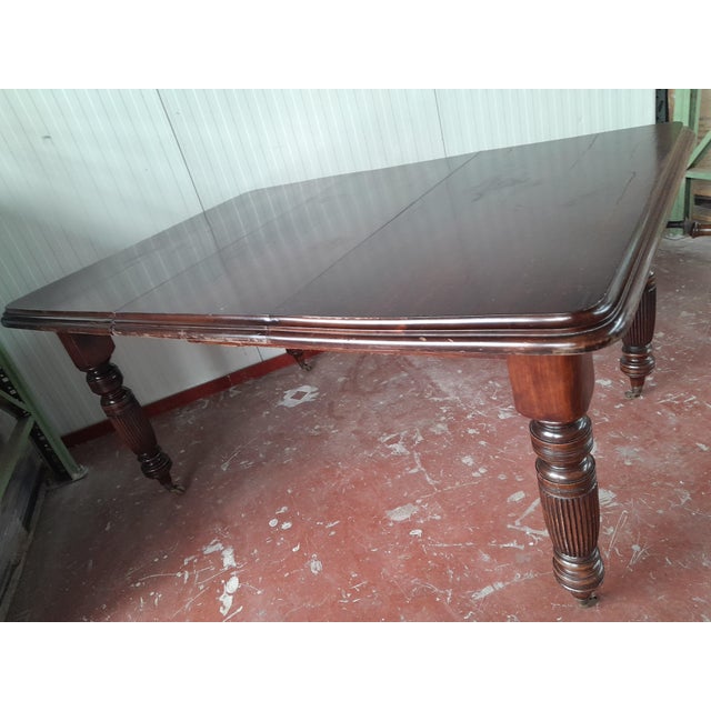 British Victorian Mahogany Extending Dining Table, 1840s-1890s For Sale - Image 14 of 18