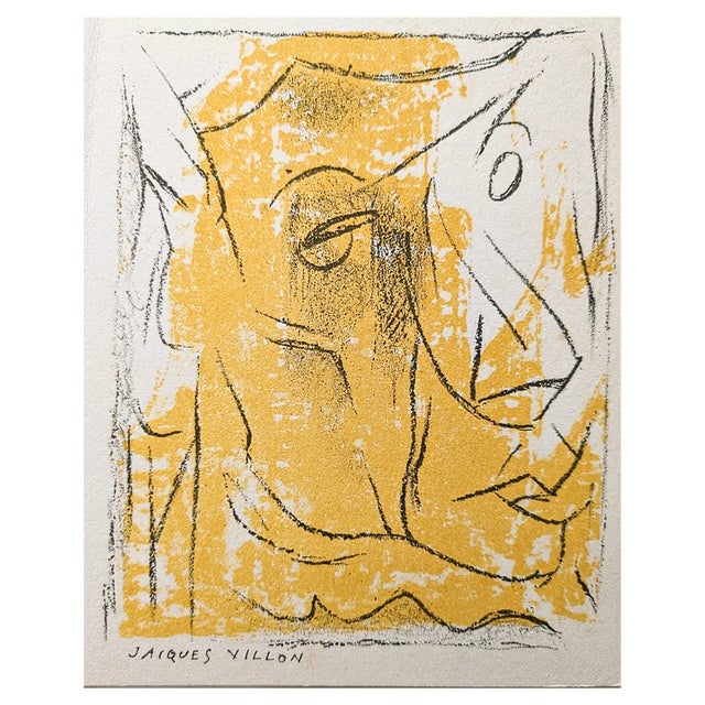 Jacques Villon, 1954, Original Lithograph on Vellum Paper For Sale