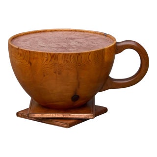 Vintage Surrealist Oversize Coffee Cup Coffee Table For Sale