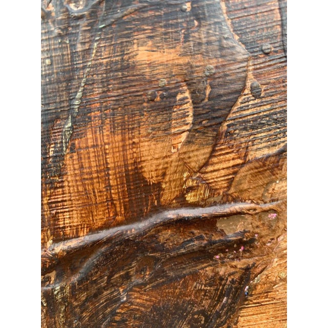 Late 20th Century d.g. Ribas Large Abstract Figurative Oil Painting Modern Expressionist Art For Sale - Image 5 of 10