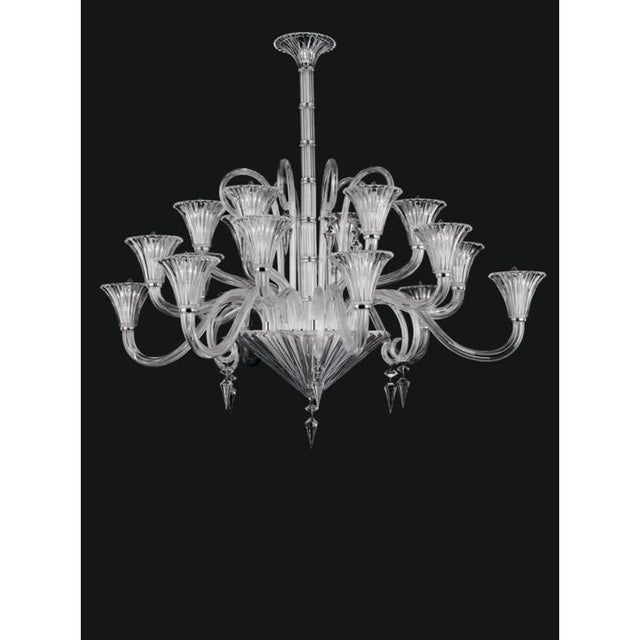 Contemporary Collection Diamante Chandelier in Metal and Crystal by Jago For Sale - Image 3 of 9