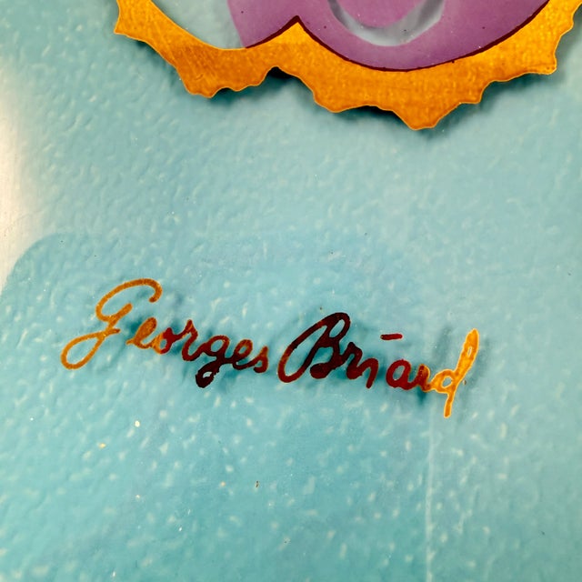 Mid-Century Briard Peacock Blue Pageant Glass Tray, 1964 For Sale In Philadelphia - Image 6 of 10