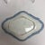 Antique English circa 1870 blue and white "Curling Palm" pagoda motif Pearlware dessert dish. It is unmarked, but possibly...