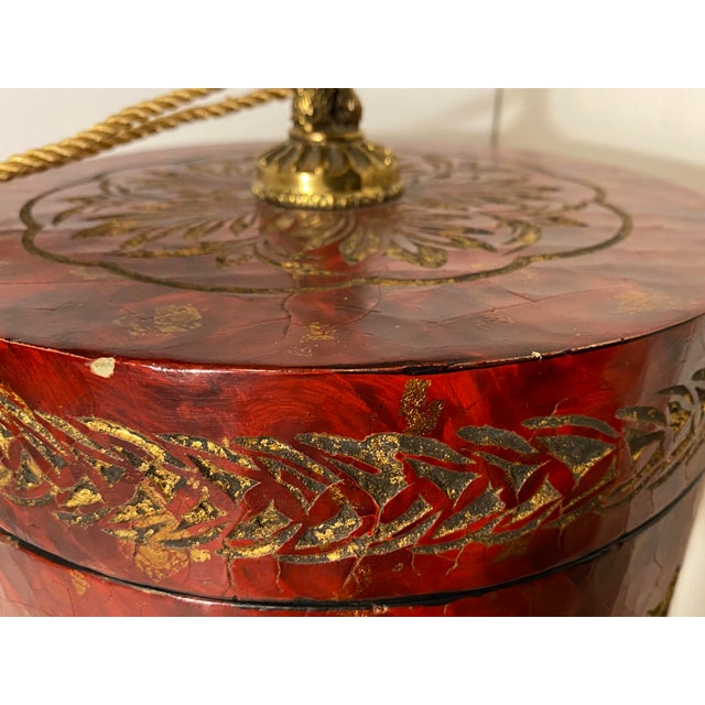 The Story of the Piece: Exhibiting the peak of Postmodern Hollywood Regency opulence, this exceptional graduated trio of...