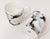Contemporary Prouna Marble Venice Fog Fine Bone China Coffee Cups and Plates, Set of 4 For Sale - Image 3 of 6