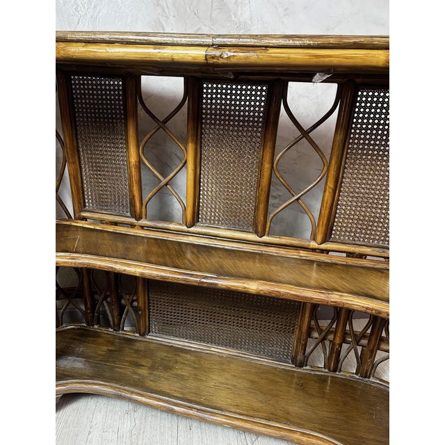 Rattan Bar and Stools, 1960, Set of 3 For Sale - Image 14 of 17