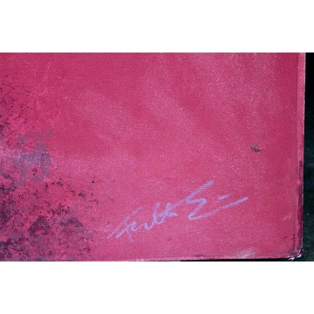 Great Large Abstract Illegibly Signed For Sale In Palm Springs - Image 6 of 10