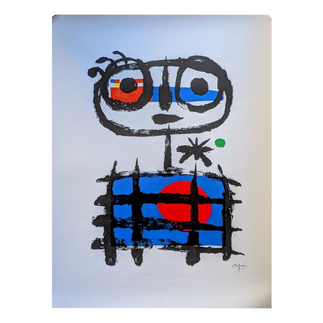 Joan Miró, Imaginary Boy, Sun Eater, Color Lithograph, 1970s For Sale