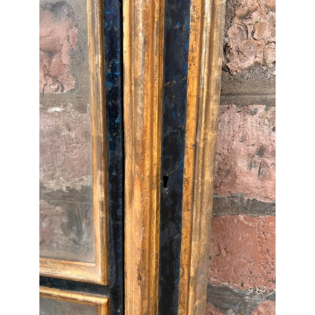 Aedicule Shrine with Carved and Gilded Frames and Lapis Lazuli Lacquer, Central Italy, Mid-17th Century For Sale - Image 6 of 10