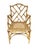 Vintage 5-Piece Bamboo Glass Dining Table & Chairs For Sale - Image 12 of 14