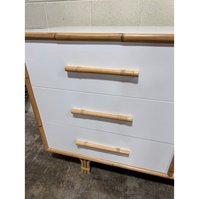 Vintage Modern History Home Bamboo Dresser For Sale - Image 4 of 10