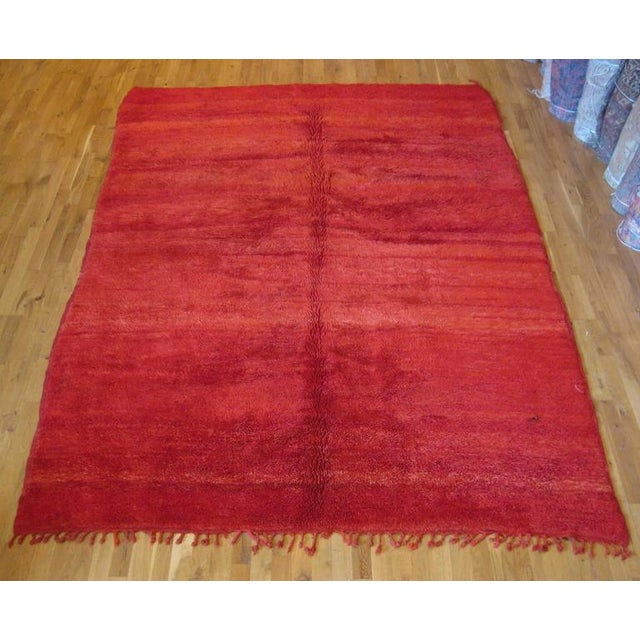 Vintage Red Moroccan Rug 7′ × 10′ Chairish