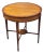 English Baker Furniture Limited Edition Round Inlaid Mahogany Side Table For Sale