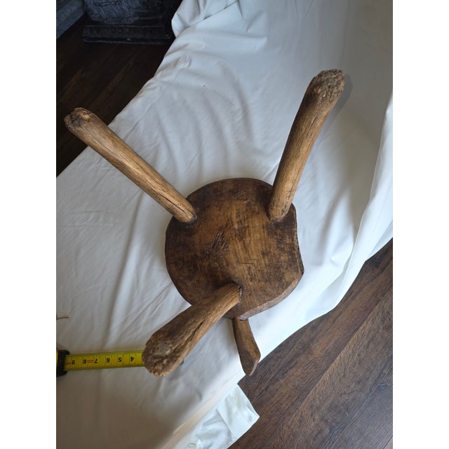 Wood Rustic Mexican Milking Stool For Sale - Image 7 of 8