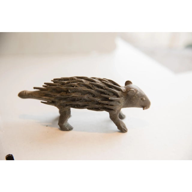 Old New House Vintage African Porcupine Sculpture For Sale - Image 4 of 7