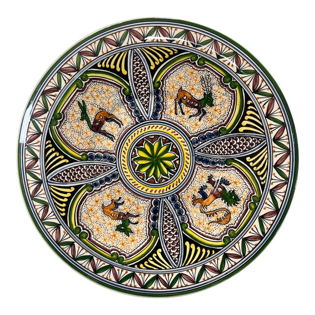 Coimbra Ceramic - Hand Painted Portuguese Plate 2 For Sale