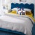 Jonathan Adler Ripple Queen Bed, Venice Peacock For Sale - Image 9 of 11
