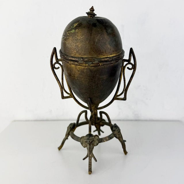 Antique Art Nouveau Egg Perfume Holder, 1890s For Sale - Image 4 of 14