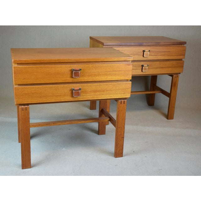 Model Charmant Side Table or Chest of Drawers by Sigurd Göransson for the Manufacturer Fröseke, Sweden, Set of 2 For Sale - Image 9 of 9