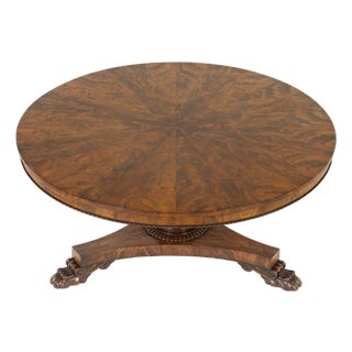 Large 19th Century English Regency Mahogany Centre Table For Sale