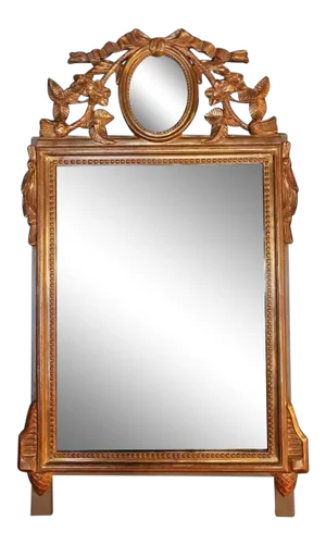 1800-1830 Rococo’ Giltwood Frame and Double Mirror