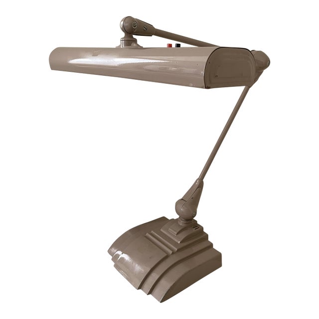 Vintage Extra Large Industrial Flexo Drafting Task Desk Lamp For Sale