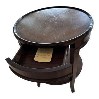 Round End Table by Baker Furniture For Sale