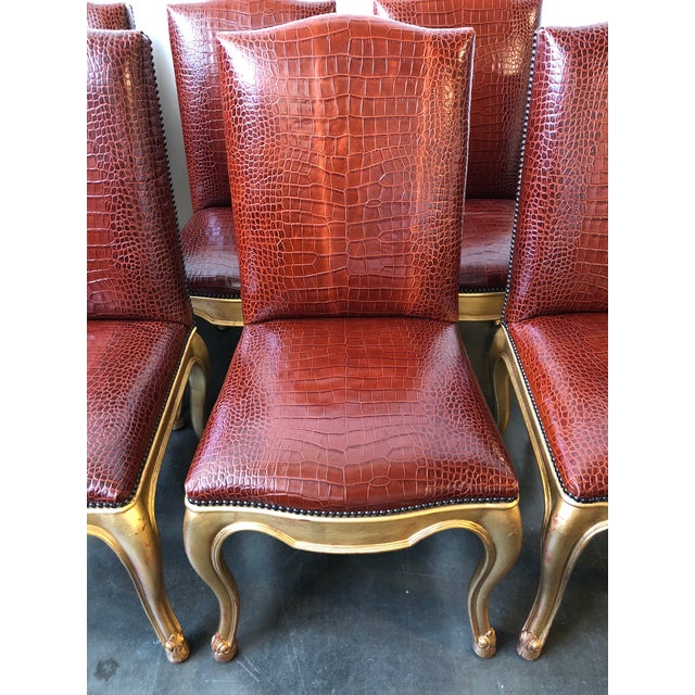Ralph Lauren Home Gilt and Leather Duke Dining Chairs ... (640 x 640 Pixel)