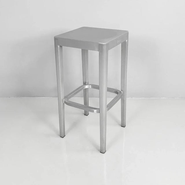 Postmodern American Aluminum Stool by Philippe Starck for Emeco, 2000s For Sale - Image 16 of 16