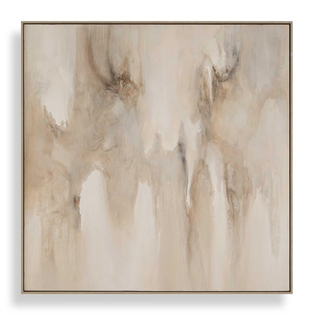 Black Embark Hand Painted Abstract Canvas For Sale - Image 8 of 8
