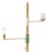 Amaterasu Wall Lamp in Bronze with Brass and Marble by Marine Breynaert For Sale