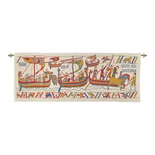 Bayeux Armada Tapestry - 70 X 188 Cm (2′4" × 6′2") - Requires Rod Size 5 For Sale
