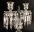 1990s Baccarat France Crystal Bambous Tors 2-Light Candelabra Lustre, Signed For Sale - Image 5 of 11